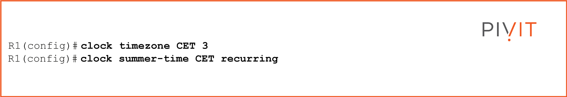 Commands to set up the region or time zone for the network time protocol