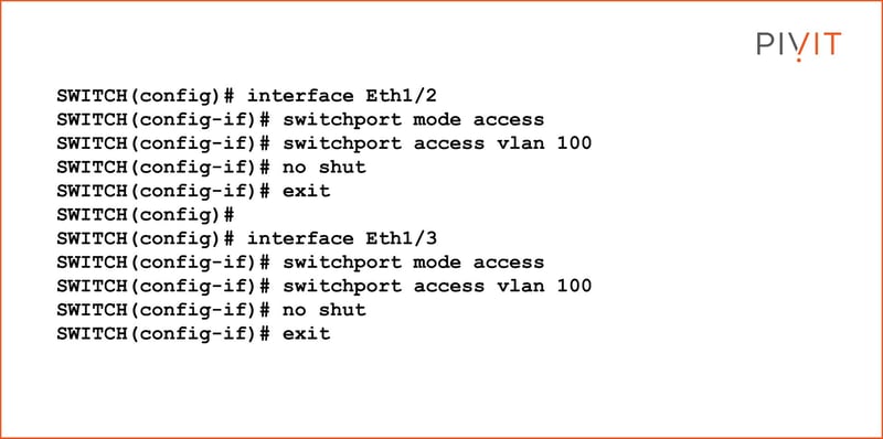 Access Port Configuration commands