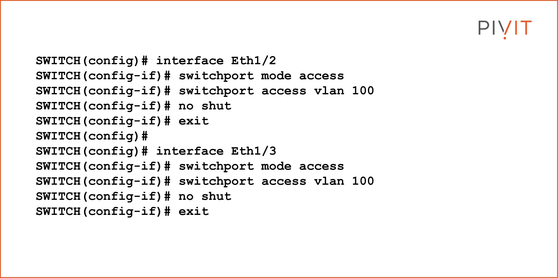 Access Port Configuration commands