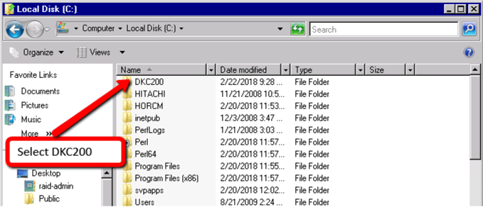 select dkc200 collecting vsp logs