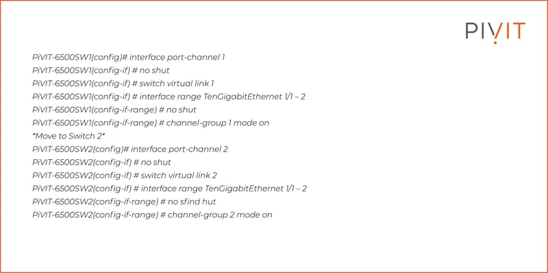 Configure Port Channel Commands