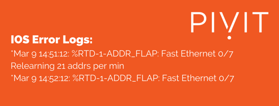 HSRP error 5 RTD-1-ADDR_FLAP in Syslog message example at pivit global