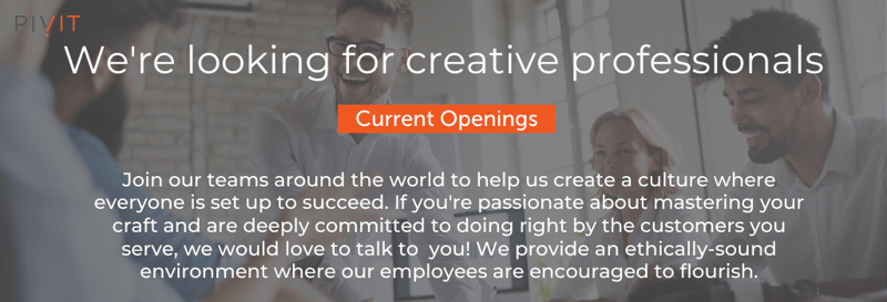 View our current job openings at PivIT Global!