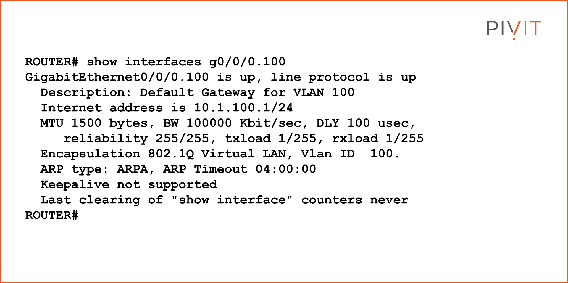 Details of the Subinterface command and response