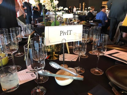 PivIT sponsored table at 2019 Holla Mentors Gala in Portland, 