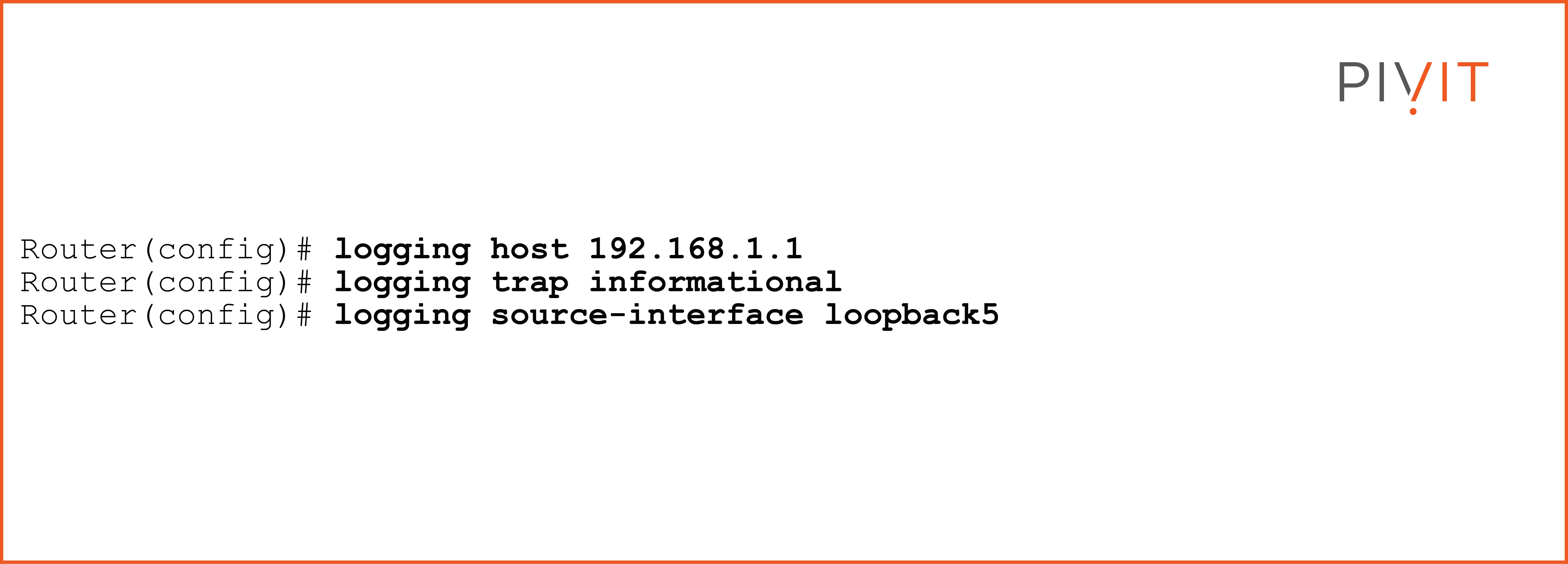 Commands to export syslog messages to an external syslog server