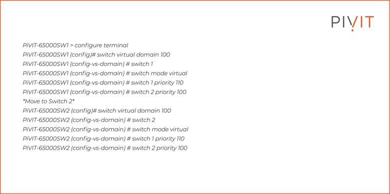 VSS Configuration Commands