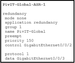 asr 1 redundancy configuration command at pivit global