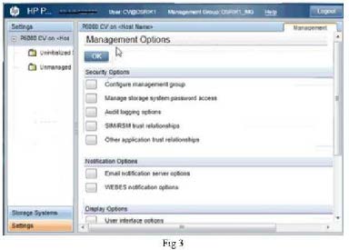 hp command view management options tab