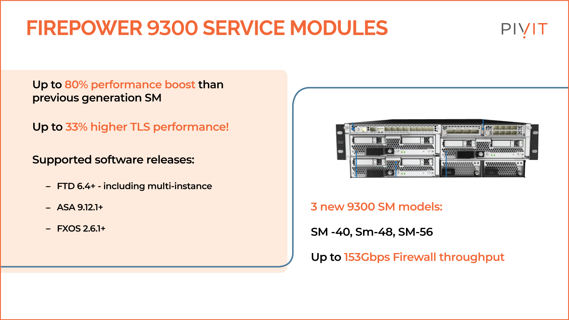 Firepower 9300 service module types and statistics