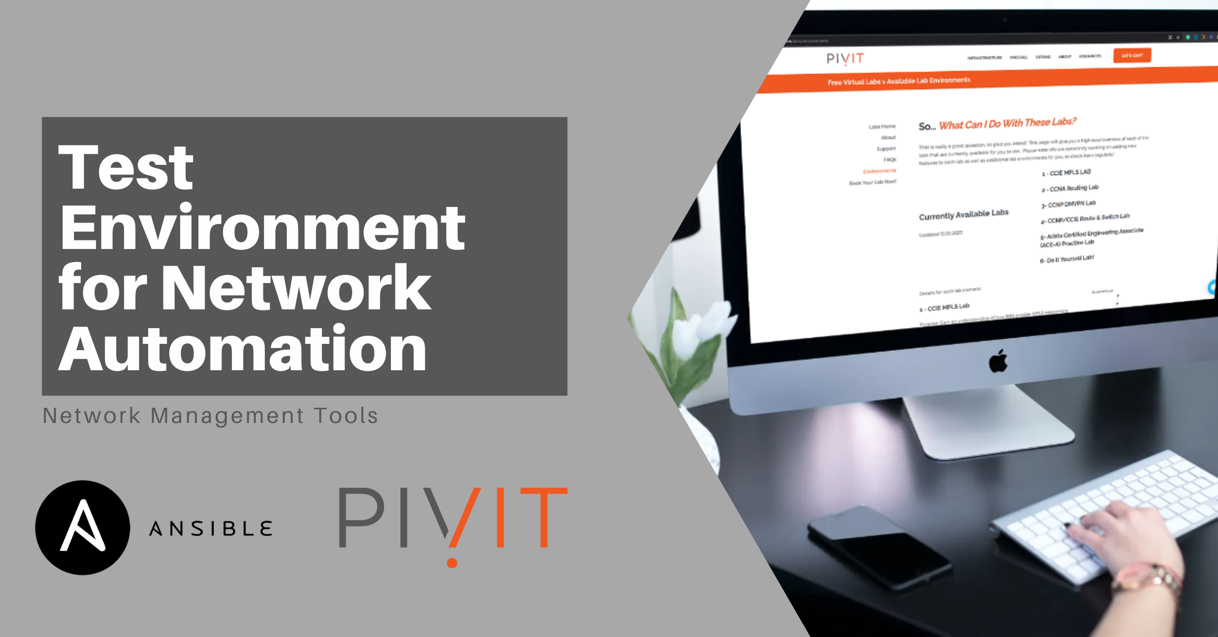 Test Environment for Network Automation - Network Management Tools