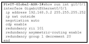 isp facing asr 1 configuration commands at pivit global