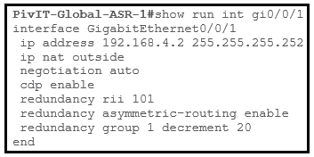 isp facing asr 2 configuration commands at pivit global