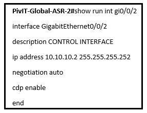 control interface asr 2 configuration commands at pivit global